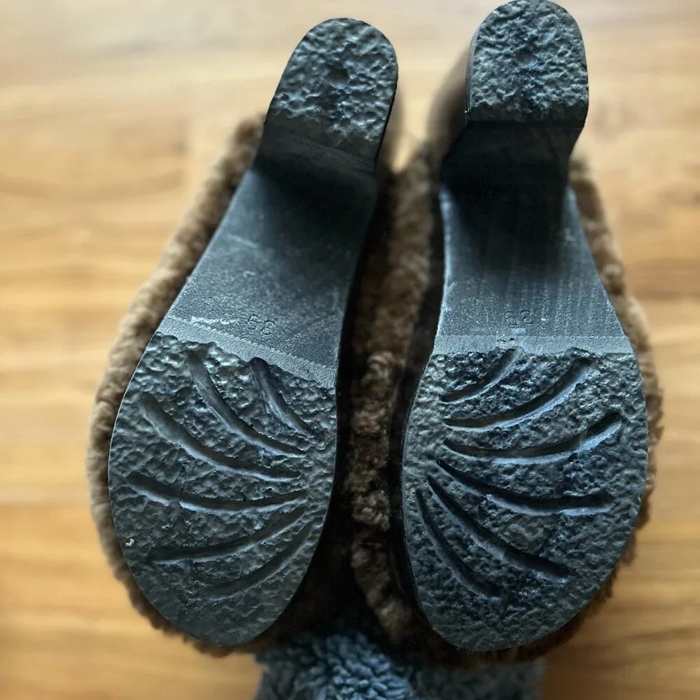 Mix No. 6 Brown and Black Mules - Picture 2 of 5